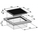 Baumatic BHI637.1 60厘米 三區電磁爐 - 6500W、斜邊設計、德國玻璃